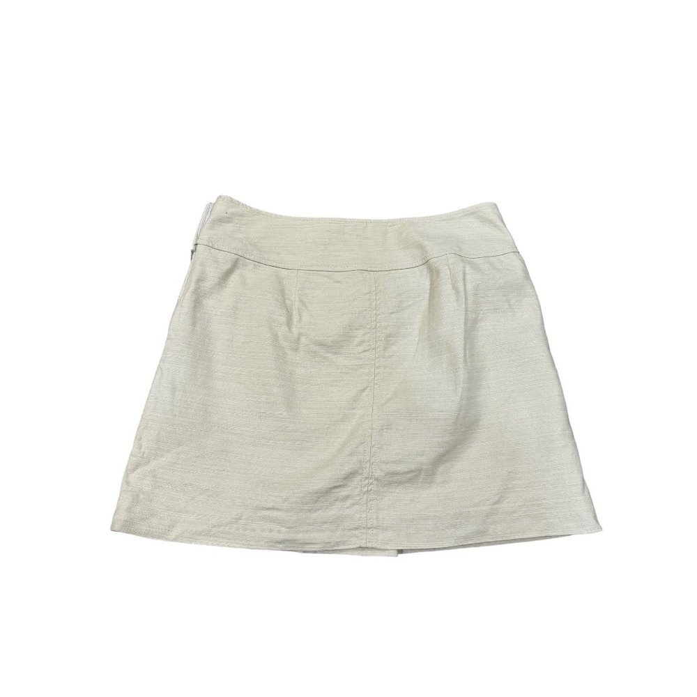 J Crew Linen Blend A Line Skirt Size 8 EUC - Picture 5 of 7